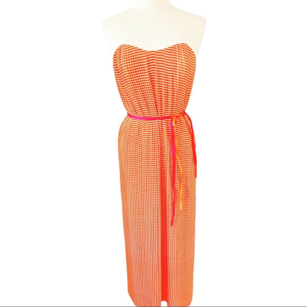 Vintage French Connection Strapless Maxi Dress